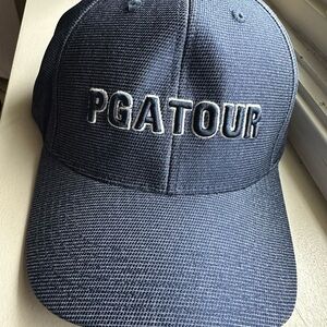 NWT PGA Tour Mens Baseball Cap Blue Pro Series Moisture Wicking Golf Hat